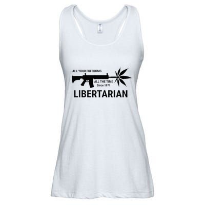 Libertarian Since 1971 All Your Freedoms All The Time Ladies Essential Flowy Tank