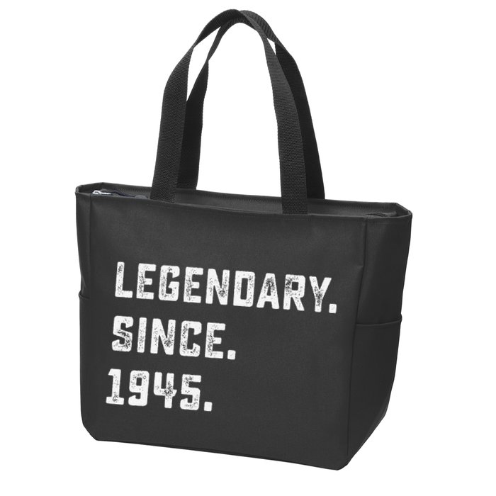 Legendary Since 1945 78th Birthday Gift For 78 Years Old Zip Tote Bag