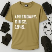 Legendary Since 1945 78th Birthday Gift For 78 Years Old Cooling Performance Crew T-Shirt