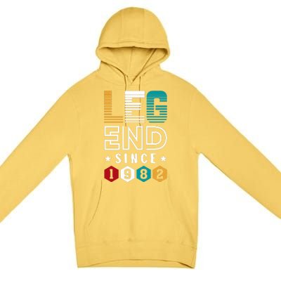 Legend Since 1982 40th Birthday Celebration Premium Pullover Hoodie