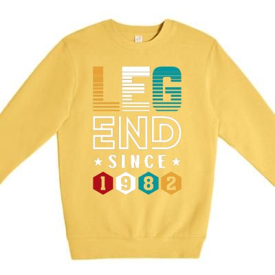 Legend Since 1982 40th Birthday Celebration Premium Crewneck Sweatshirt