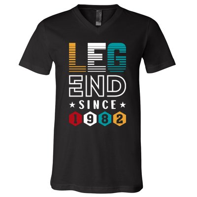 Legend Since 1982 40th Birthday Celebration V-Neck T-Shirt