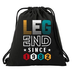 Legend Since 1982 40th Birthday Celebration Drawstring Bag