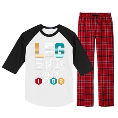 Legend Since 1982 40th Birthday Celebration Raglan Sleeve Pajama Set