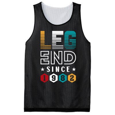 Legend Since 1982 40th Birthday Celebration Mesh Reversible Basketball Jersey Tank