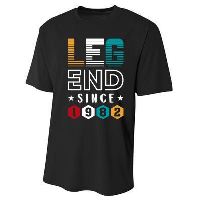 Legend Since 1982 40th Birthday Celebration Performance Sprint T-Shirt