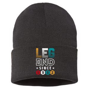 Legend Since 1982 40th Birthday Celebration Sustainable Knit Beanie