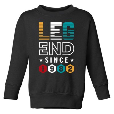 Legend Since 1982 40th Birthday Celebration Toddler Sweatshirt