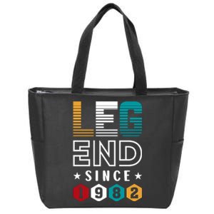 Legend Since 1982 40th Birthday Celebration Zip Tote Bag