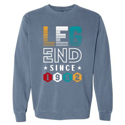 Legend Since 1982 40th Birthday Celebration Garment-Dyed Sweatshirt