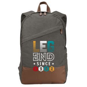 Legend Since 1982 40th Birthday Celebration Cotton Canvas Backpack