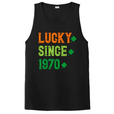 Lucky Since 1970 54 Years Old 54th St Patricks Day Birthday PosiCharge Competitor Tank