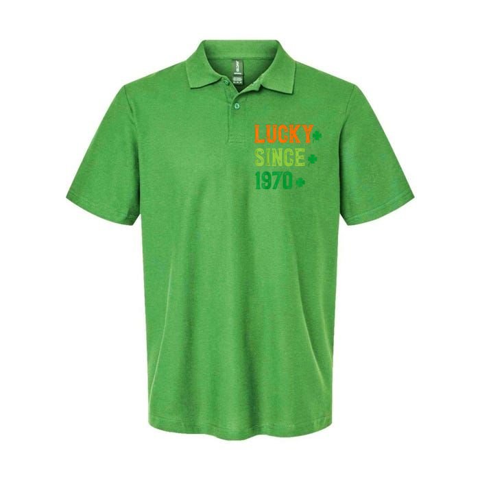 Lucky Since 1970 54 Years Old 54th St Patricks Day Birthday Softstyle Adult Sport Polo