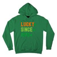 Lucky Since 1970 54 Years Old 54th St Patricks Day Birthday Tall Hoodie