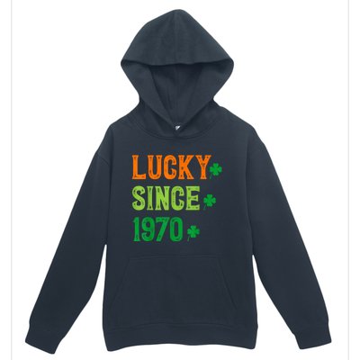 Lucky Since 1970 54 Years Old 54th St Patricks Day Birthday Urban Pullover Hoodie