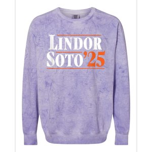 Lindor S.Oto 25 New York Fan Merch Colorblast Crewneck Sweatshirt