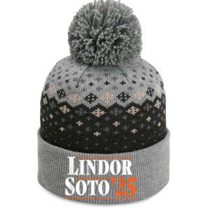 Lindor S.Oto 25 New York Fan Merch The Baniff Cuffed Pom Beanie