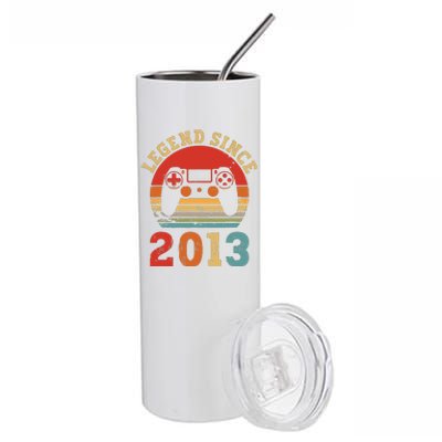 Legend Since 2013 10 Year Retro Vintage Gaming 10th Birthday Stainless Steel Tumbler