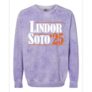 Lindor Soto 25 New York Fan Colorblast Crewneck Sweatshirt