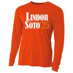 Lindor Soto 25 New York Fan Cooling Performance Long Sleeve Crew