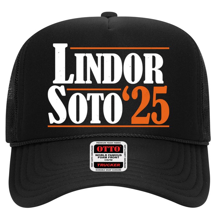 Lindor Soto 25 New York Fan Trucker Hat
