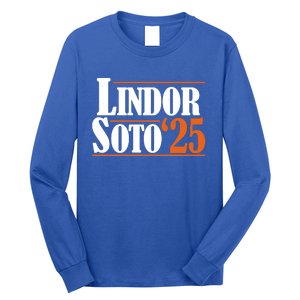 Lindor Soto 25 New York Fan Long Sleeve Shirt