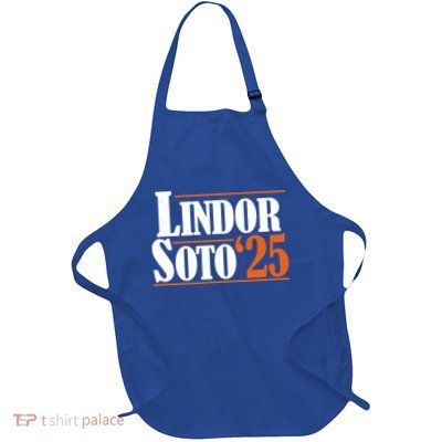 Lindor Soto 25 New York Fan Full-Length Apron With Pockets