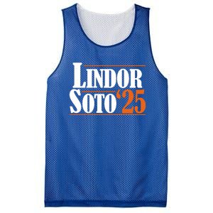 Lindor Soto 25 New York Fan Mesh Reversible Basketball Jersey Tank