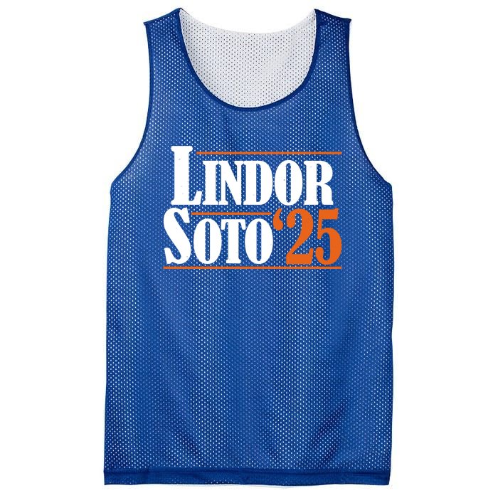 Lindor Soto 25 New York Fan Mesh Reversible Basketball Jersey Tank