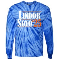 Lindor Soto 25 New York Fan Tie-Dye Long Sleeve Shirt