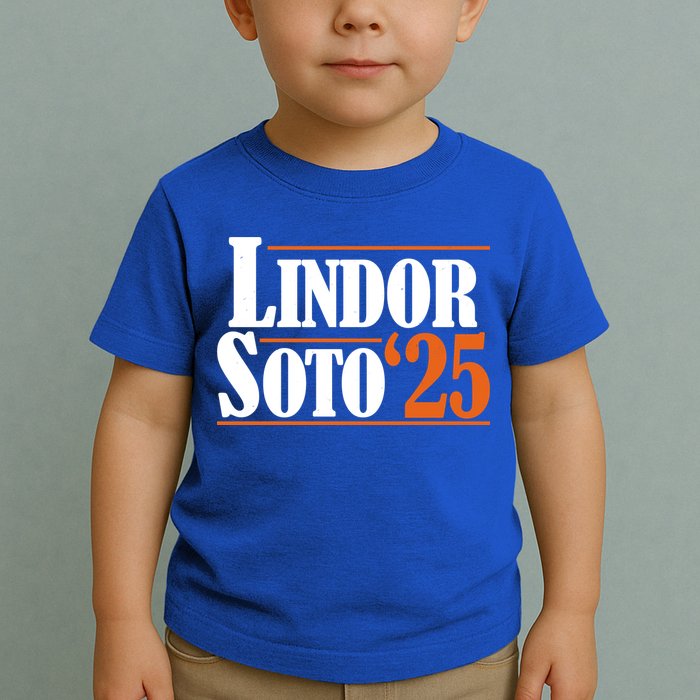 Lindor Soto 25 New York Fan Toddler T-Shirt