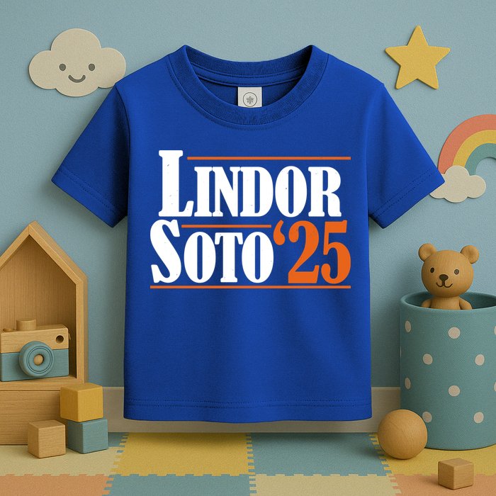 Lindor Soto 25 New York Fan Toddler T-Shirt