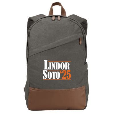 Lindor Soto 25 New York Fan Cotton Canvas Backpack