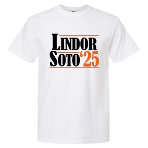 Lindor Soto 25 New York Fan Garment-Dyed Heavyweight T-Shirt