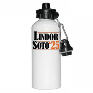 Lindor Soto 25 New York Fan Aluminum Water Bottle