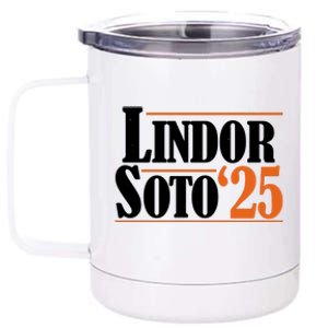 Lindor Soto 25 New York Fan 12 oz Stainless Steel Tumbler Cup