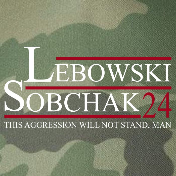 Lebowski Sobchak 2024 This Aggression Will Not Stand Man Legacy Tie Dye Trucker Hat