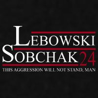 Lebowski Sobchak 2024 This Aggression Will Not Stand Man Ladies PosiCharge Tri-Blend Wicking Tank