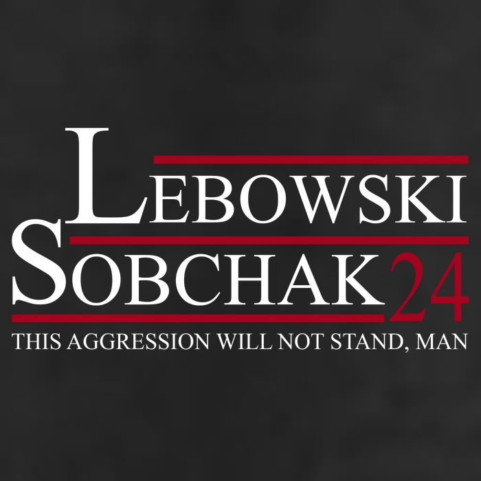 Lebowski Sobchak 2024 This Aggression Will Not Stand Man 7 Panel Mesh Trucker Snapback Hat