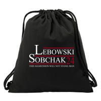 Lebowski Sobchak 2024 This Aggression Will Not Stand Man Drawstring Bag