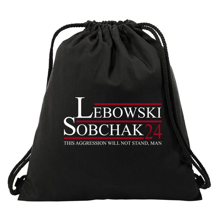 Lebowski Sobchak 2024 This Aggression Will Not Stand Man Drawstring Bag