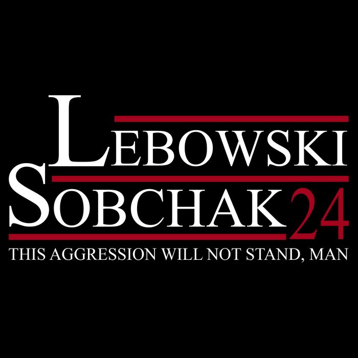 Lebowski Sobchak 2024 This Aggression Will Not Stand Man Drawstring Bag