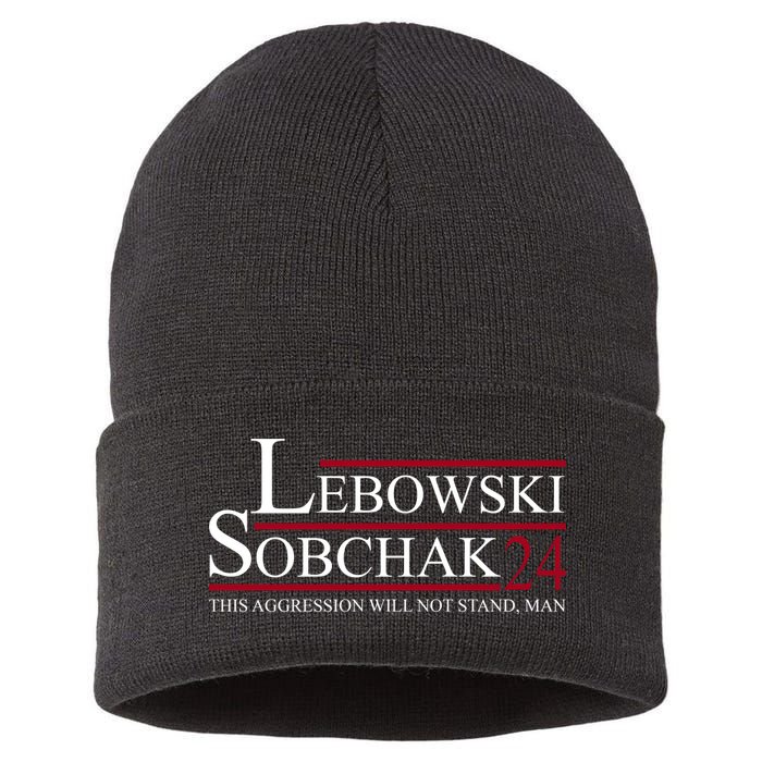 Lebowski Sobchak 2024 This Aggression Will Not Stand Man Sustainable Knit Beanie