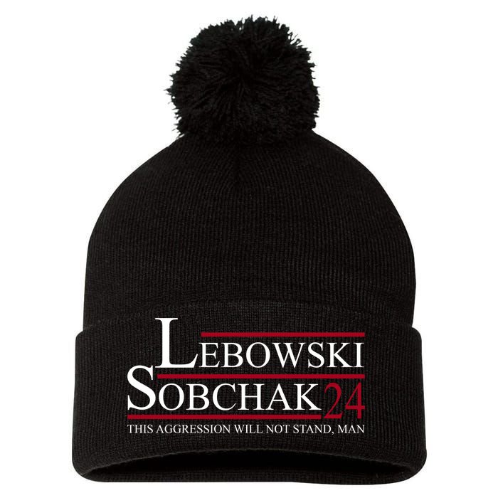 Lebowski Sobchak 2024 This Aggression Will Not Stand Man Pom Pom 12in Knit Beanie