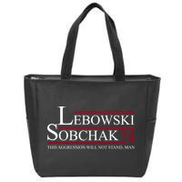 Lebowski Sobchak 2024 This Aggression Will Not Stand Man Zip Tote Bag