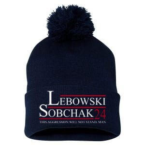 Lebowski Sobchak 2024 This Aggression Will Not Stand Man Pom Pom 12in Knit Beanie