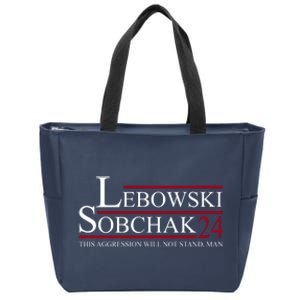 Lebowski Sobchak 2024 This Aggression Will Not Stand Man Zip Tote Bag