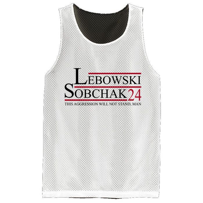 Lebowski Sobchak 2024 This Aggression Will Not Stand Man Mesh Reversible Basketball Jersey Tank