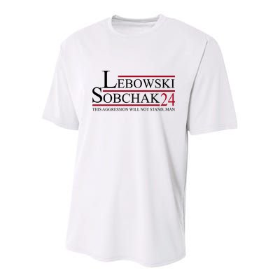 Lebowski Sobchak 2024 This Aggression Will Not Stand Man Youth Performance Sprint T-Shirt