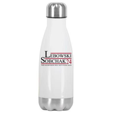 Lebowski Sobchak 2024 This Aggression Will Not Stand Man Stainless Steel Insulated Water Bottle